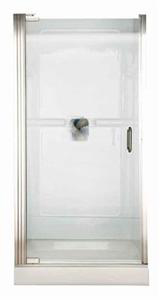 American Standard AM0301D.400.213 Euro Frameless Hinge Shower Doors - Silver